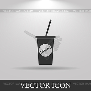 Soft drink icon - vector clip art