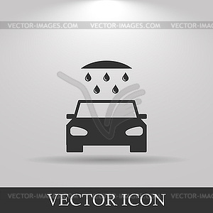 Car wash, web icon - vector image