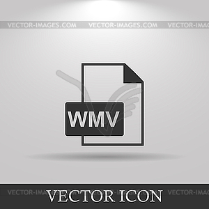 Wmv file icon - vector clipart