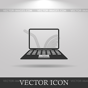 Laptop Icon - vector image