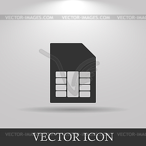 Sim card icon - vector image