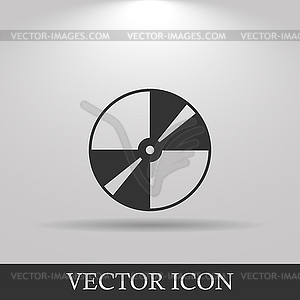 CD or DVD icon - vector image