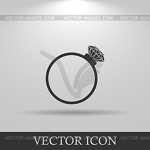 Ring icon - vector clip art