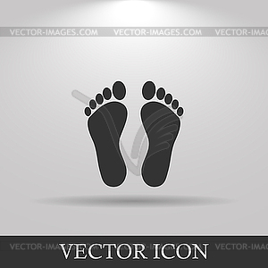 Footprint - icon - vector EPS clipart