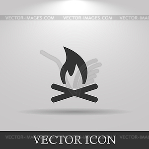 Fire Icon - vector image