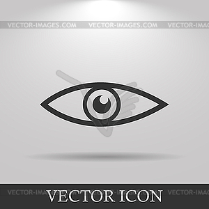 Eye icon. Flat design style - vector clipart