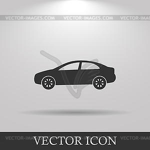 Car icon. Flat design style - vector image