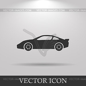 Car icon. Flat design style - vector EPS clipart