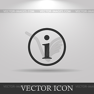Info icon - vector EPS clipart