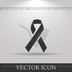 AIDS awareness ribbon sign or icon - vector clip art