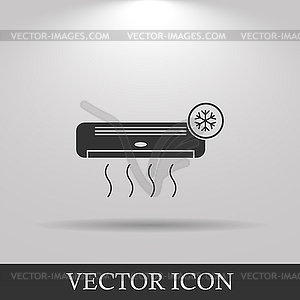 Air conditioner icon - royalty-free vector image