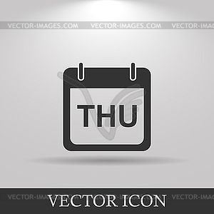 Days of week. Modern design flat style icon - vector EPS clipart