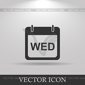 Days of week. Modern design flat style icon - vector clipart