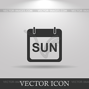 Days of week. Modern design flat style icon - vector clip art