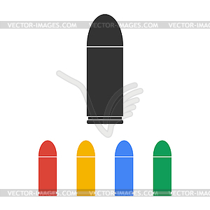 Bullet icon. Flat design style - vector image