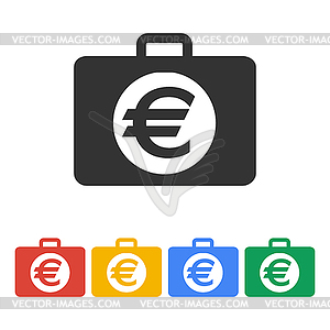 Financial icon. Flat design style - vector EPS clipart