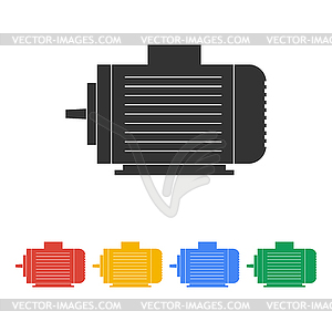 Electric motor icon - vector image