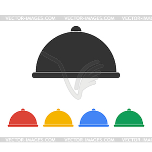 Dish served - vector image