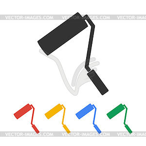 Paint roller icon - vector clipart