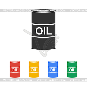 Icon barrels of oil - vector image