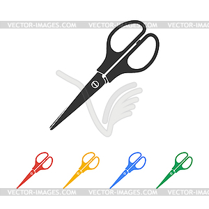 Scissors icon. Flat design style - vector clipart