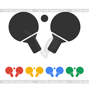 Table tennis icon - vector clipart