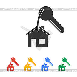 House key icon - vector image