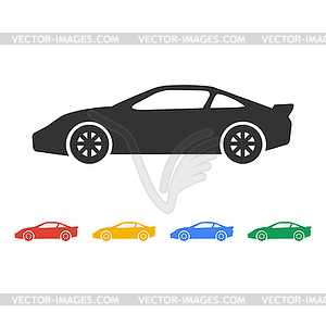 Car icon. Flat design style - vector clipart