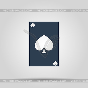 Playing Card Suit Icon Symbol Set - vector image