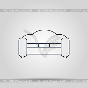 Sofa Icons. Modern design flat style icon - vector image