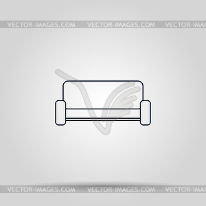 Sofa Icons. Modern design flat style icon - vector image