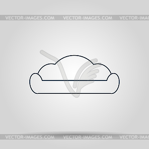 Sofa Icons. Modern design flat style icon - vector clipart