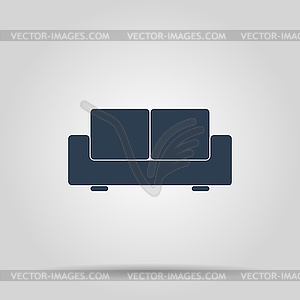 Sofa Icons. Modern design flat style icon - vector clipart