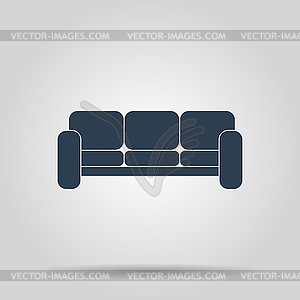 Sofa Icons. Modern design flat style icon - vector image