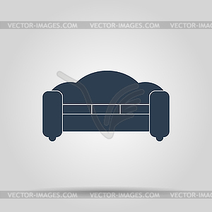 Sofa Icons. Modern design flat style icon - stock vector clipart