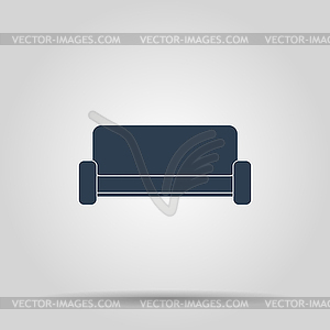 Sofa Icons. Modern design flat style icon - vector clipart