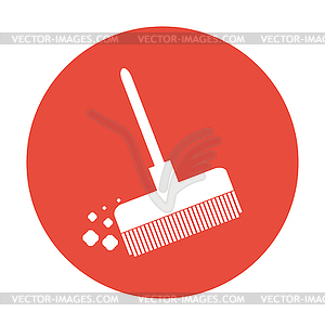 Broom icon - vector image