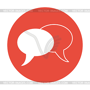 Speech bubbles icon - vector clipart