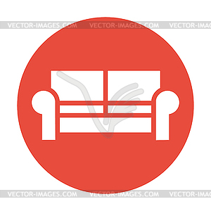 Sofa Icons. Modern design flat style icon - vector image