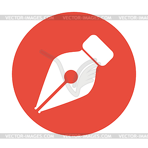 Ink pen Icon - vector image