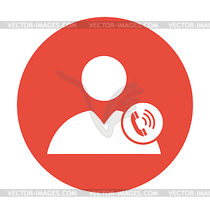 User icon of phone - vector clipart / vector image