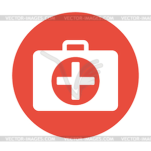 Ambulanse icon. Flat design style - vector image