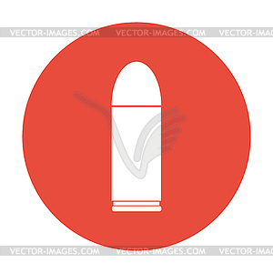 Bullet icon. Flat design style - color vector clipart