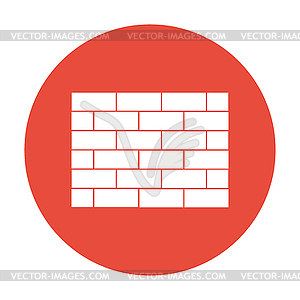 Brick icon - color vector clipart