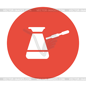 Turk icon. Coffee symbol. Flat - color vector clipart