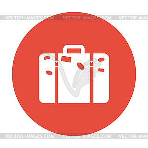 Bag icon. Flat design style - vector clipart