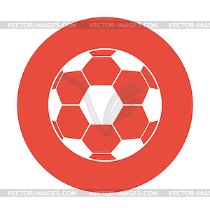 Soccer ball icon - vector image