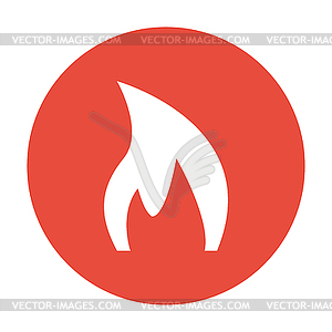 Fire icon - vector clip art