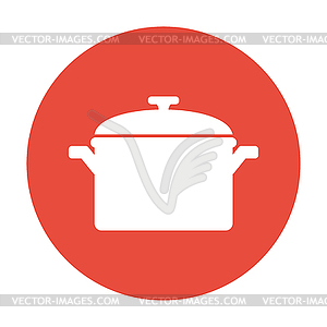 Saucepan icon.  - color vector clipart