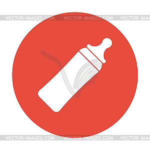 Baby milk bottle icon - - vector clipart